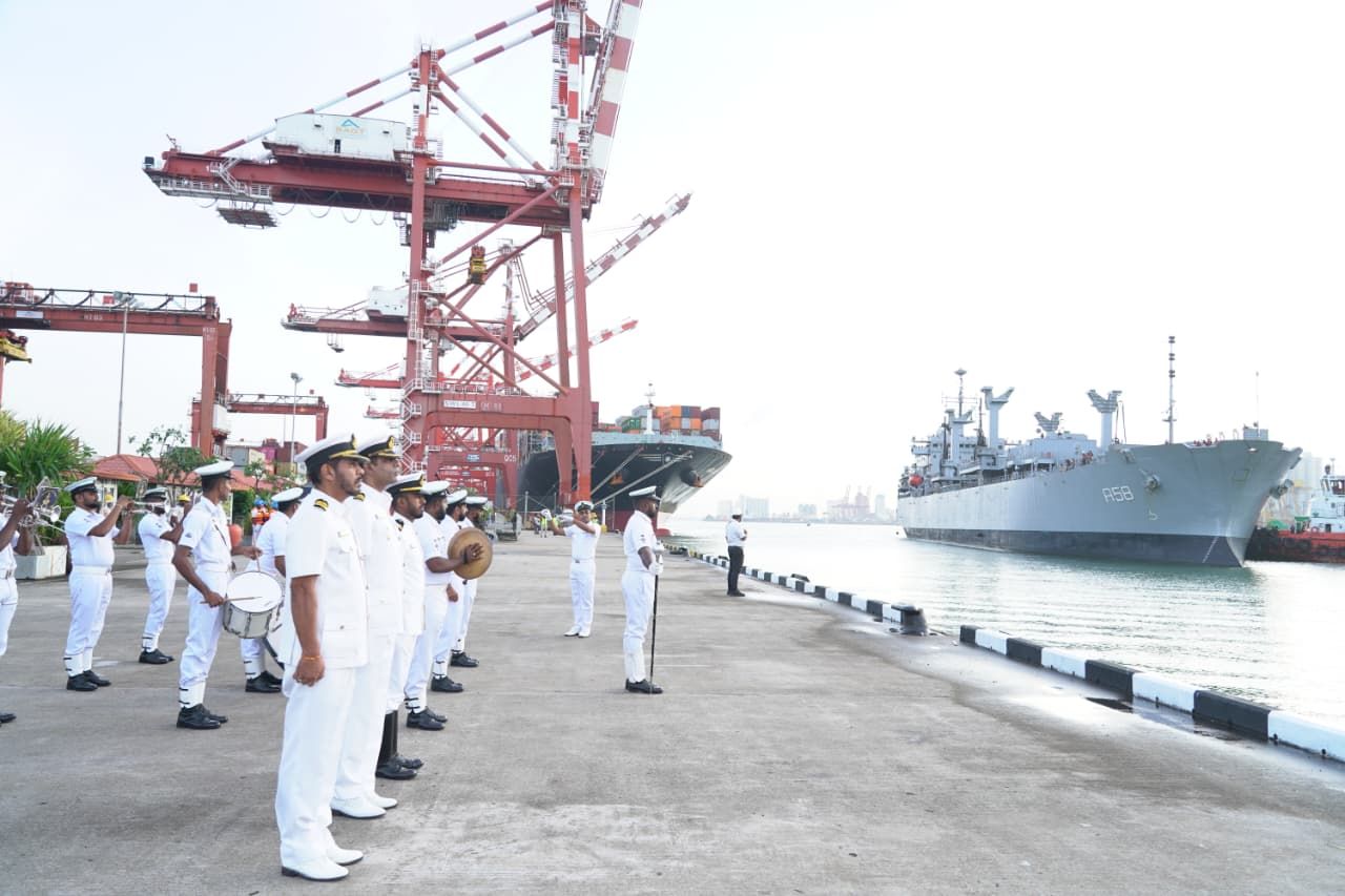 Indian Naval Ships in Sri Lanka for SLINEX-25