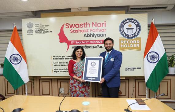 India Sets Three GUINNESS WORLD RECORDS™ Titles under “Swasth Nari, Sashakt Parivar” Abhiyaan