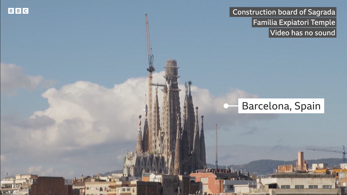 Barcelona’s Sagrada Família becomes the world’s tallest church