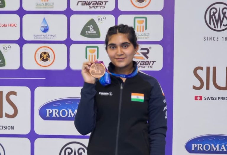 Esha Singh clinches bronze medal at ISSF World Championship Rifle and Pistol