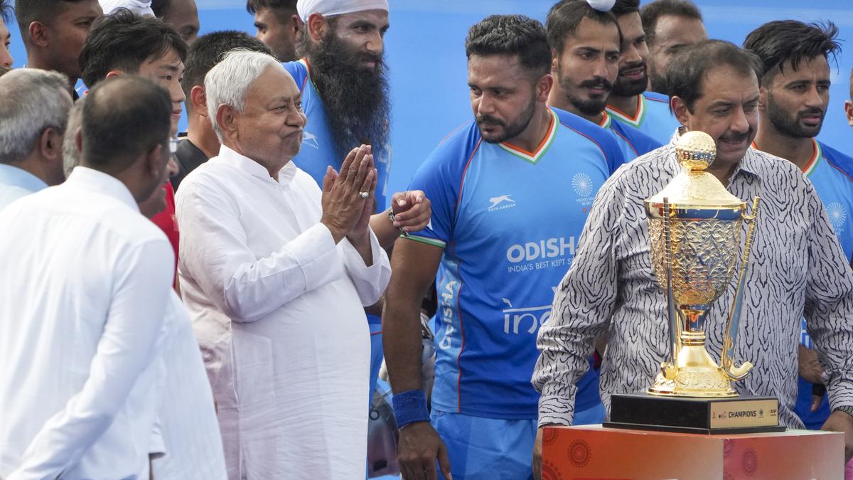 Bihar CM announces ₹10 lakh award for each player of India men’s hockey squad