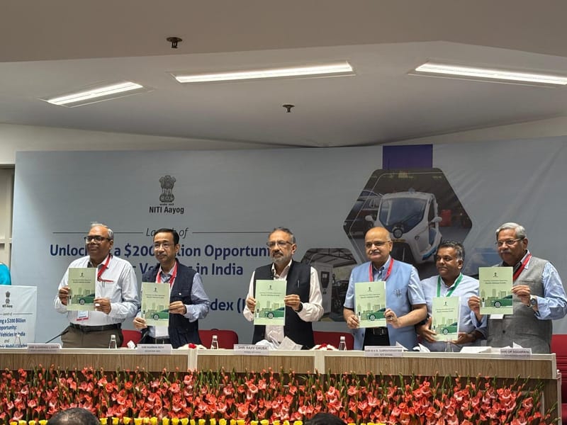 NITI Aayog Unveils $200 Billion Electric Vehicle Opportunity Report and India Electric Mobility Index