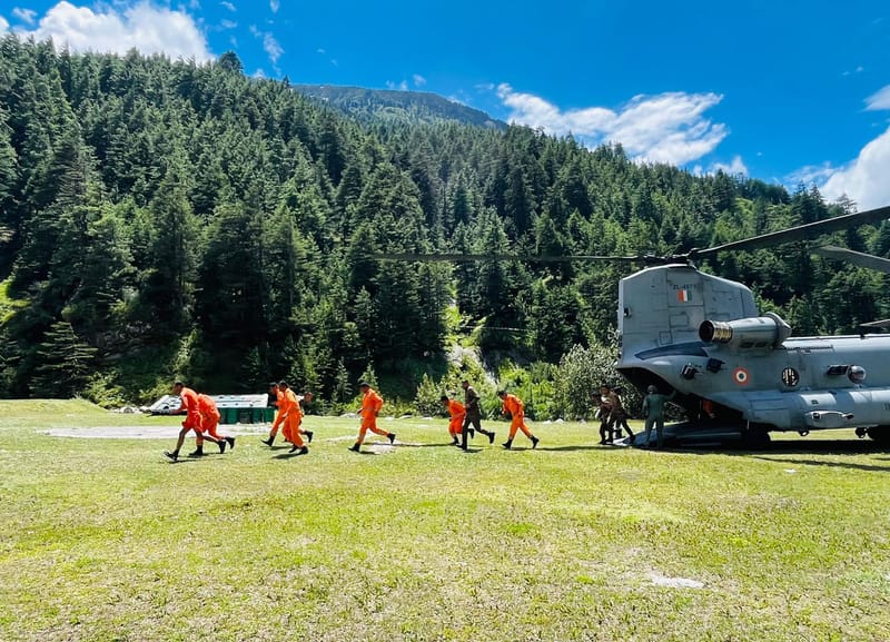 Rescue Operations Intensify in Uttarakhand’s Dharali-Harsil Area, 629 Rescued So Far