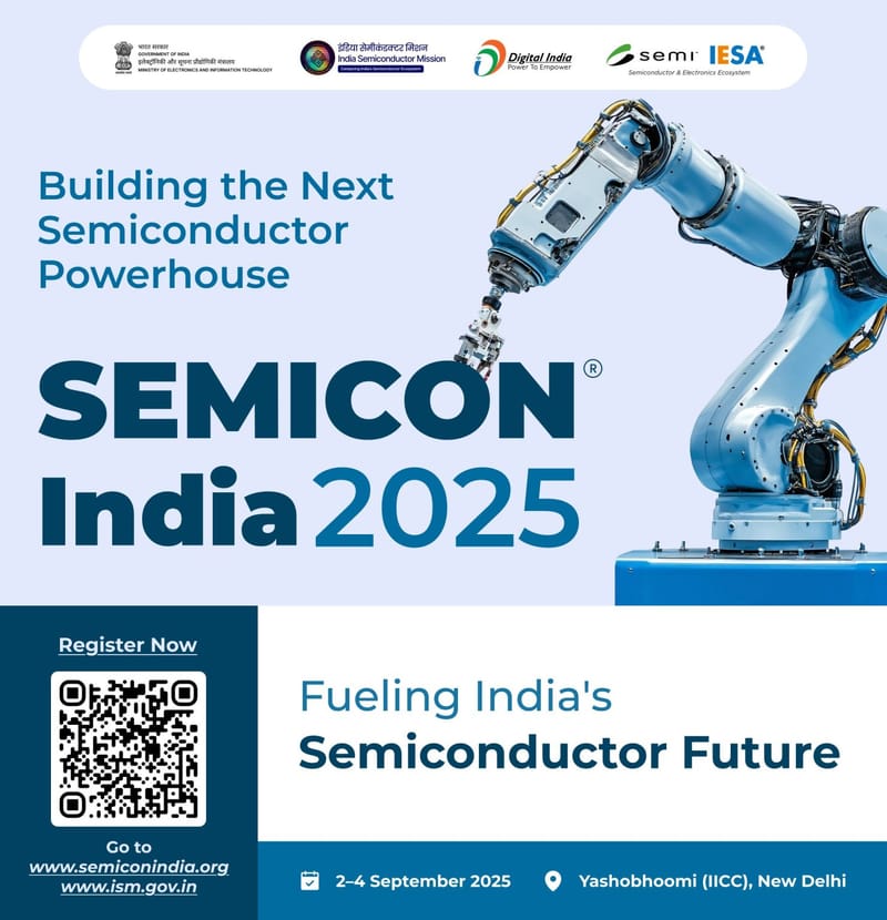 4th Semicon India 2025 to be organised from Sept 2