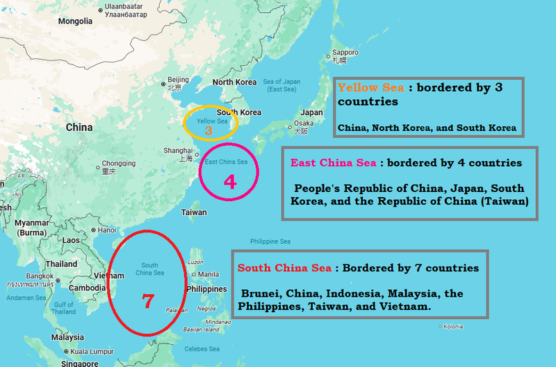 🌏 Important Seas of East & Southeast Asia