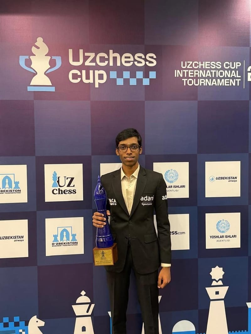 Praggnanandhaa wins UzChess Cup Masters, becomes top-ranked Indian