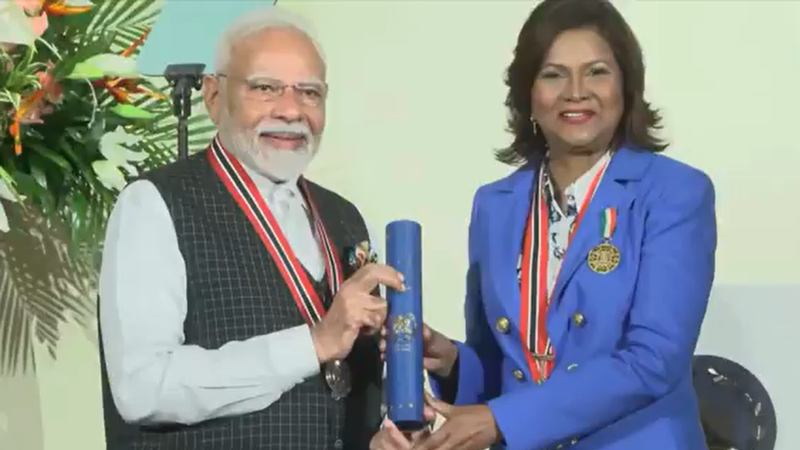 PM Modi conferred with Trinidad and Tobago’s highest civilian honour