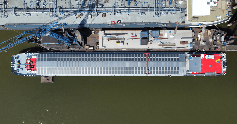 Blue Marlin Becomes World’s First Solar-Powered Inland Cargo Vessel