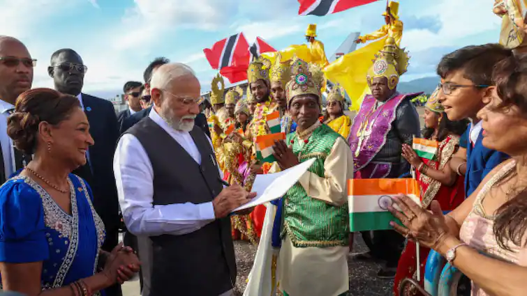 PM Modi Gifts 2000 Laptops, Signs MoUs To Boost India-Trinidad & Tobago Ties