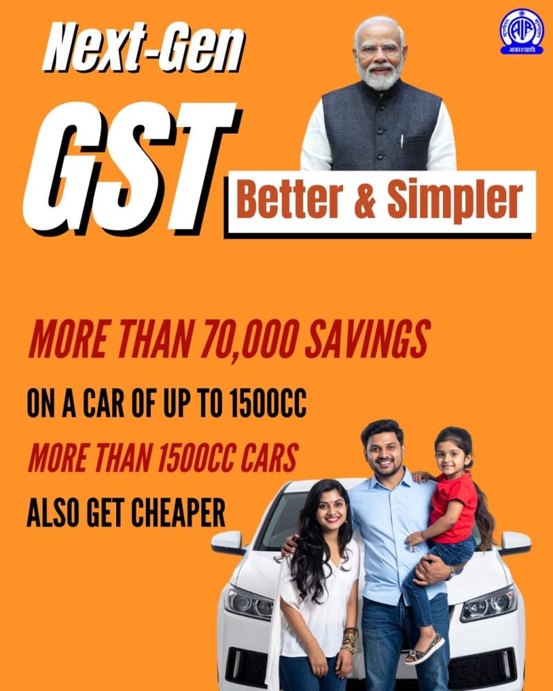 GST Bachat Utsav: Tax Cuts Drive Relief in Automobile Sector
