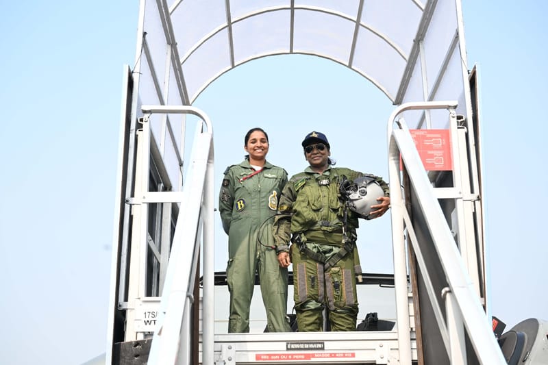 President of India Takes a Sortie in a Rafale Aircraft at Ambala