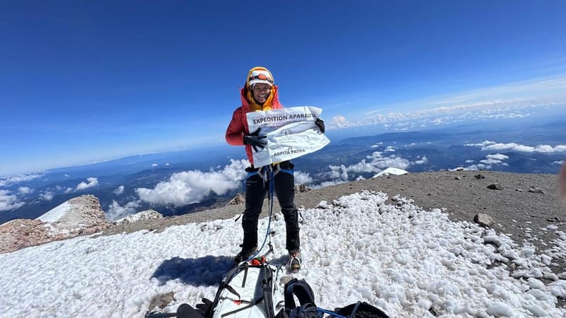 IISc Professor Arpita Patra Summits Highest Volcanic Peaks of Four Continents
