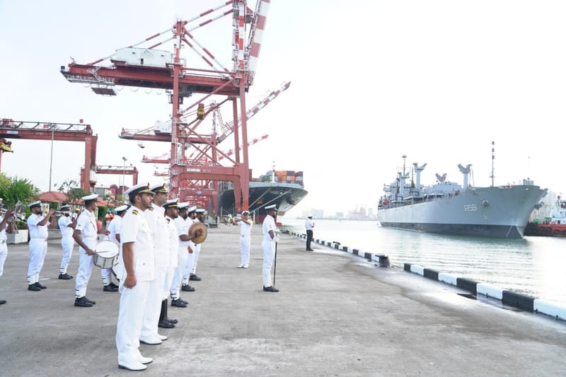 Indian Naval Ships in Sri Lanka for SLINEX-25