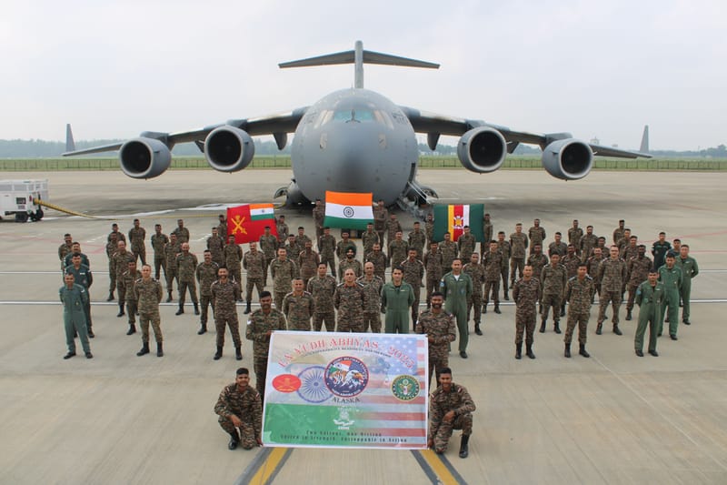 INDIAN ARMY CONTINGENT DEPARTS FOR INDIA - USA JOINT MILITARY EXERCISE YUDH ABHYAS 2025