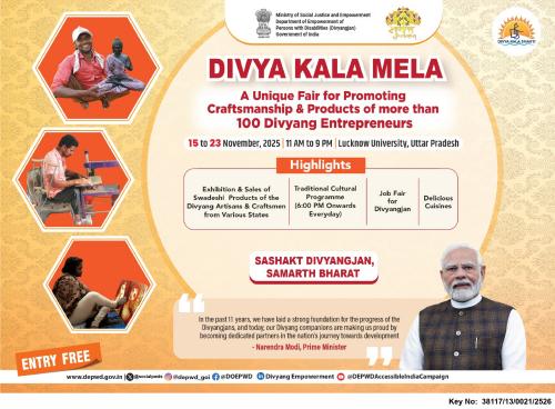 Social Justice and Empowerment Ministry organises Divya Kala Mela at Lucknow University, UP