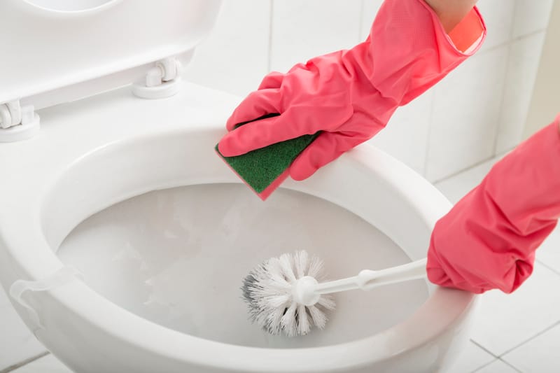 تنظيف المطبخ ودورة المياة
