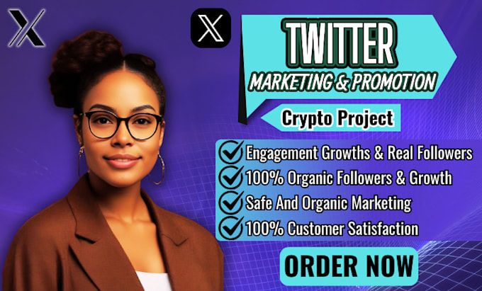I will do crypto telegram marketing x marketing twitter marketing for super fast growth