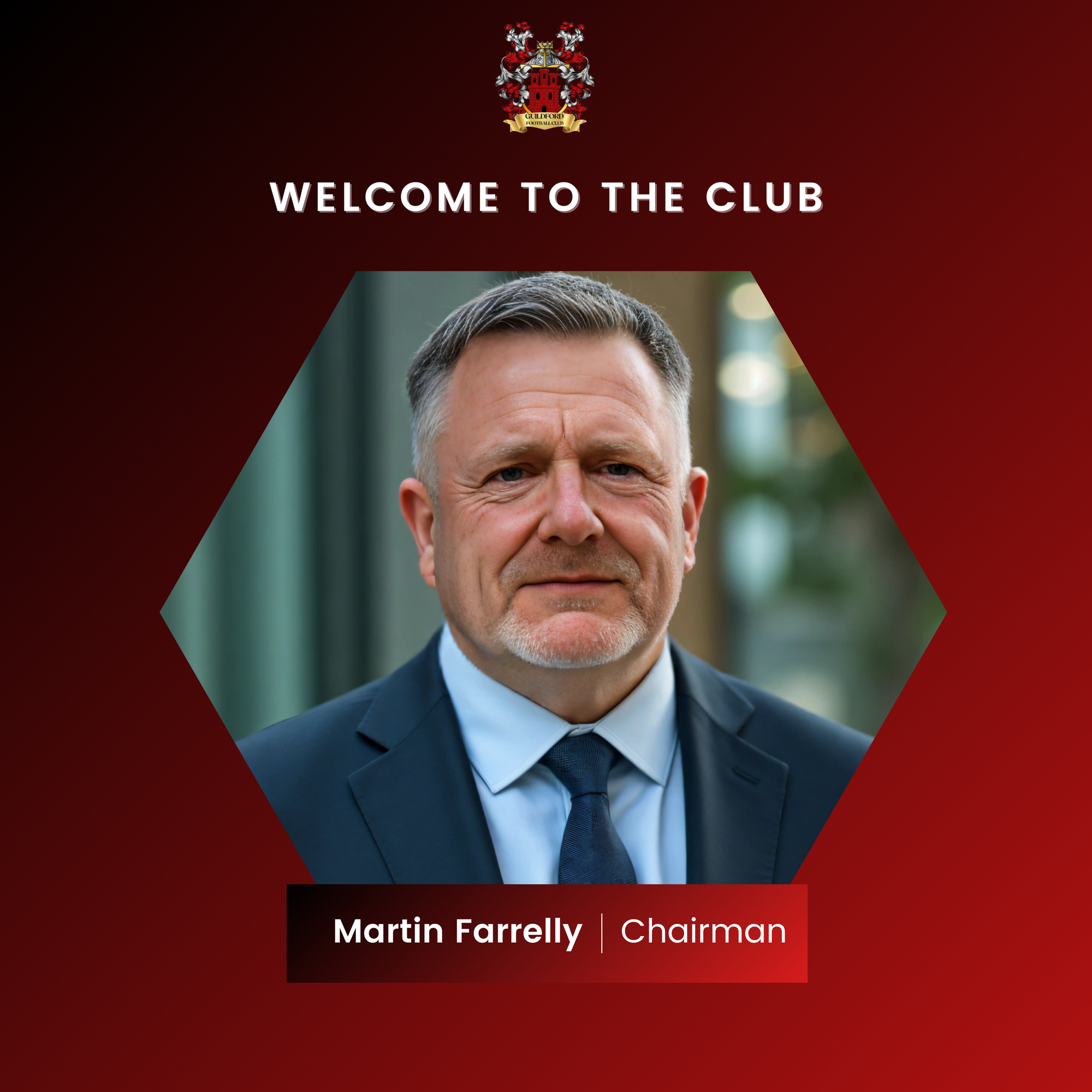 Guildford Football Club announces arrival of experienced Chairman