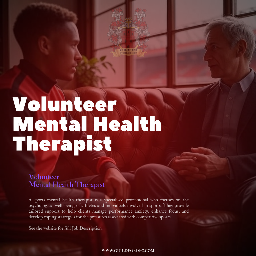 Volunteer Sports Mental Health Therapist