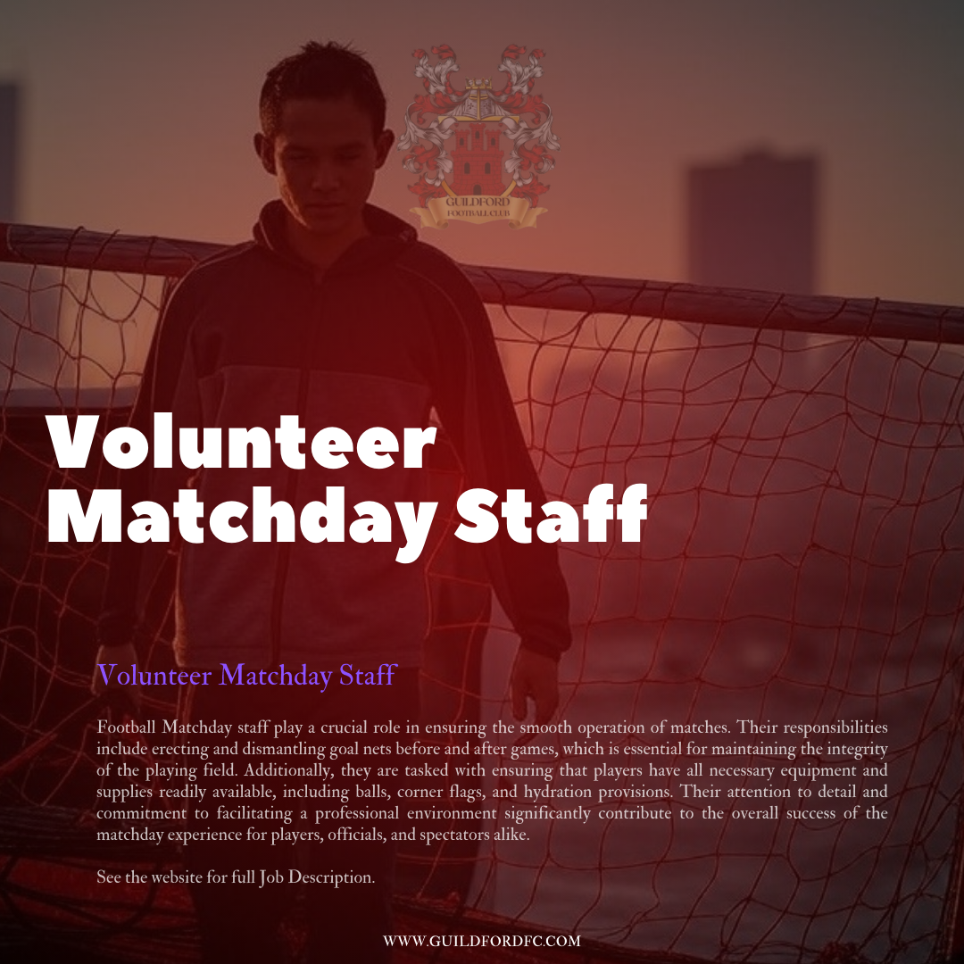 Volunteer Matchday Staff