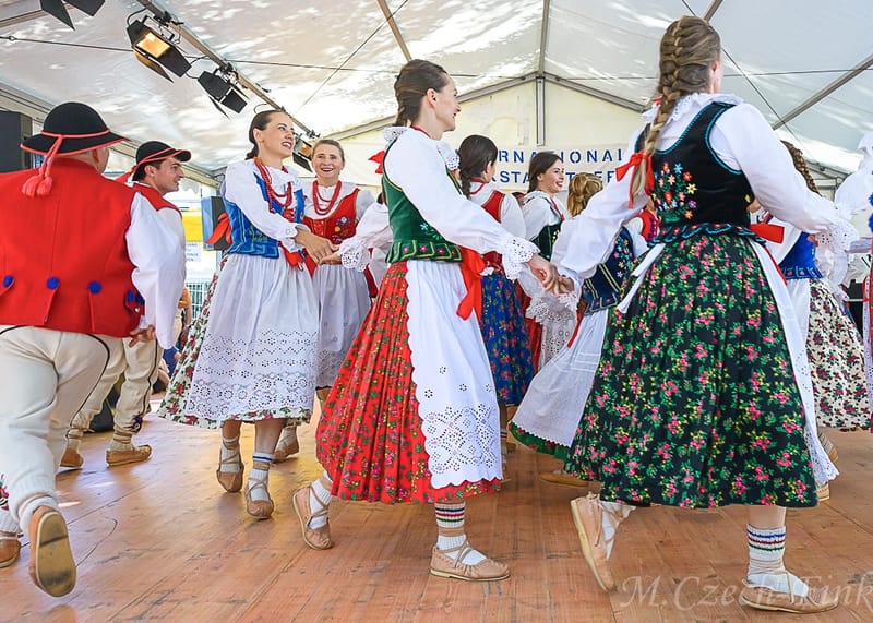 Występ Grupy  LASOWIACY Polonijny Zespół Tańca w dniu 8.07.2023 w Zurichu w  Internationales Volkstanztreffen.