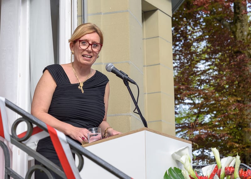 Ambasada w Bernie 5.05.2024 spotkanie pani Ambasador z Polonią