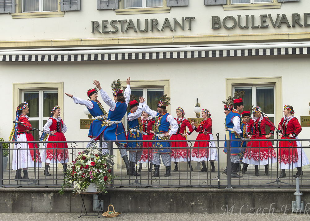 Auftritt der Polnische Tanzgruppe Lasowiacy am 22. April 2023