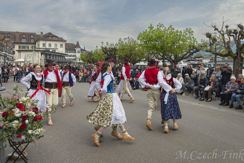 Auftritt der Polnische Tanzgruppe Lasowiacy am 22. April 2023