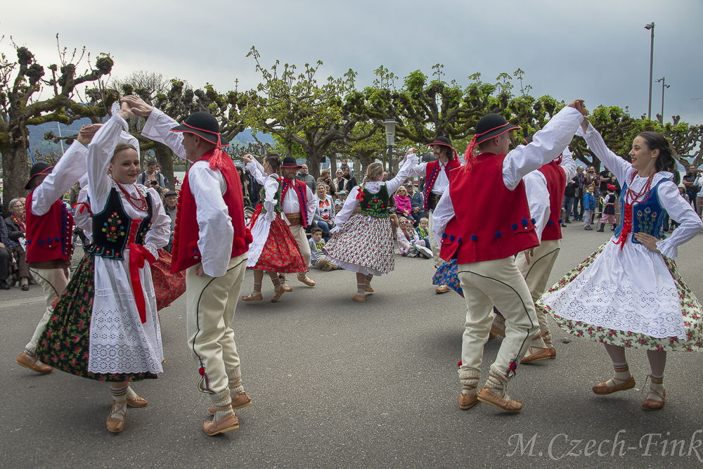 Auftritt der Polnische Tanzgruppe Lasowiacy am 22. April 2023