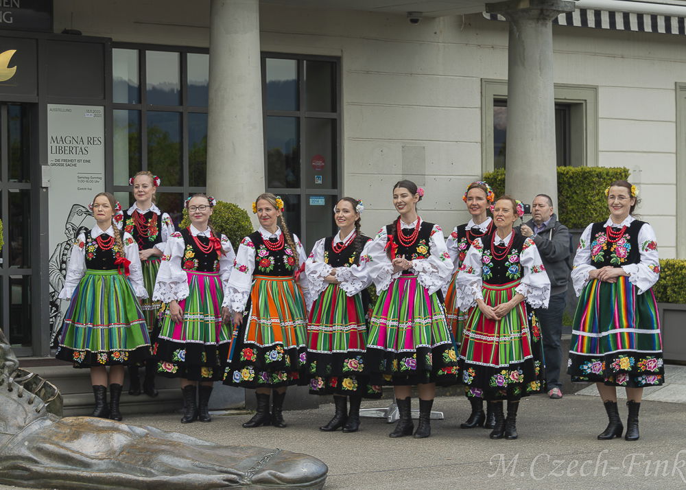 Auftritt der Polnische Tanzgruppe Lasowiacy am 22. April 2023