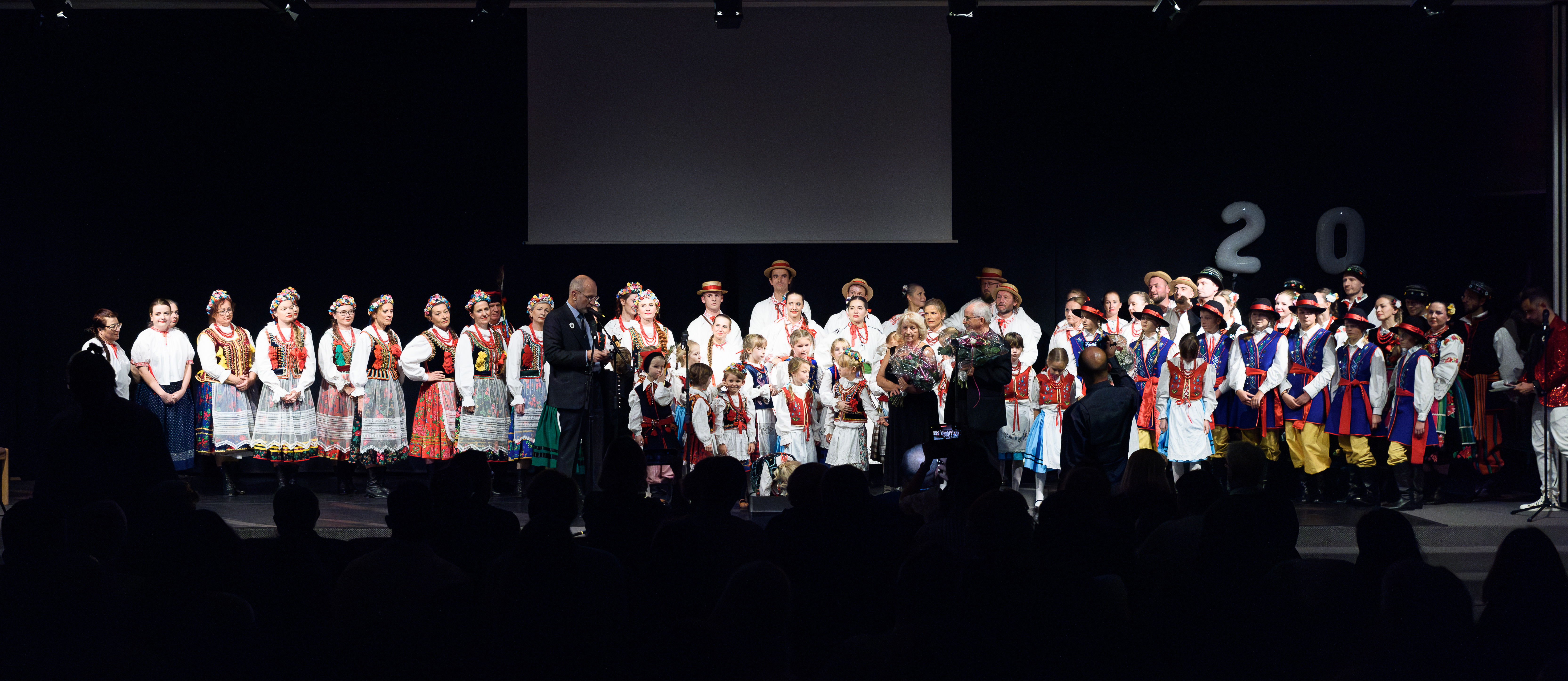 Feier zum 20-jährigen Jubiläum der Lasowiacy-Gruppe.