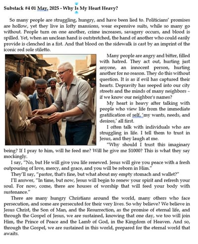 Why Is My Heart Heavy?