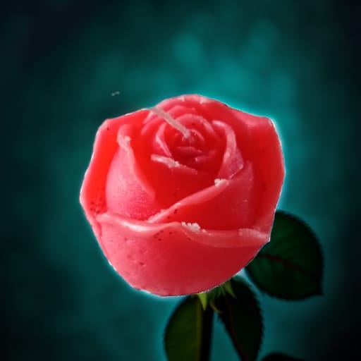 Handmade Rose Candle - R100.00