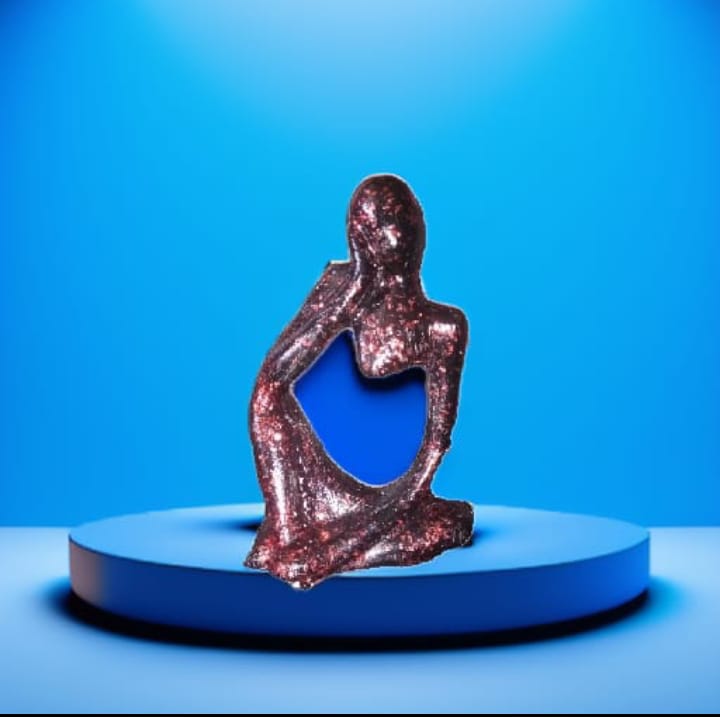 Sparkling Red and Black Figurine Paperweight - R118.00