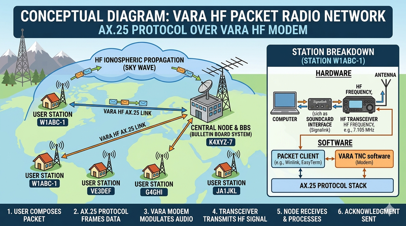 Understanding Live Connections (BPQ/VARA)
