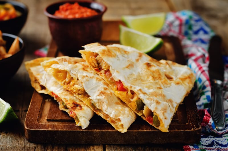 Quesadillas con pollo