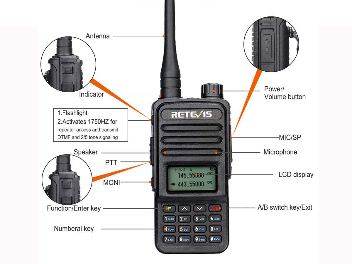 RT85 Dual Band HAM Radio