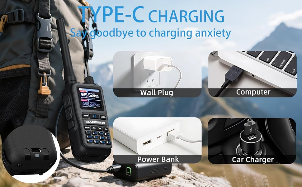 BAOFENG uv5r mini Grey type-c Charging