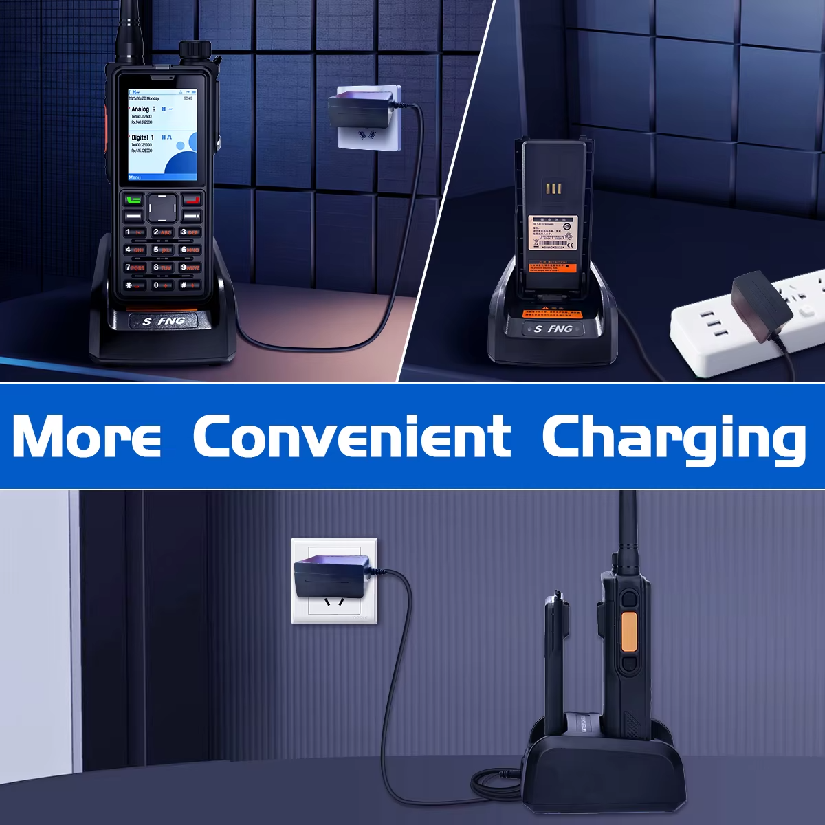 ABBREE AR-880 DMR&Analog Walkie Talkie IP67 Waterproof 10W High Power Dual Time Slot Large Screen SMS VOX Digital Ham Radio