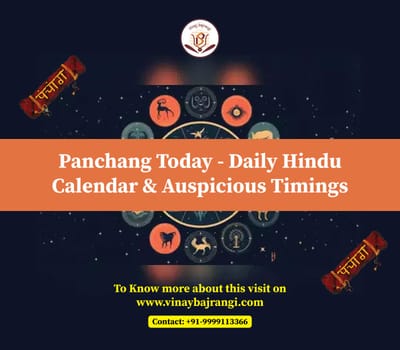 Panchang Today — Daily Hindu Calendar & Auspicious Timings