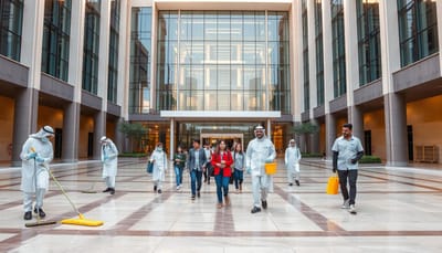 خدمات تنظيف متخصصة للمدارس والجامعات في الرياض: حافظ على صحة طلابك