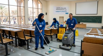 خدمات تنظيف متخصصة للمدارس والجامعات في الرياض: حافظ على صحة طلابك
