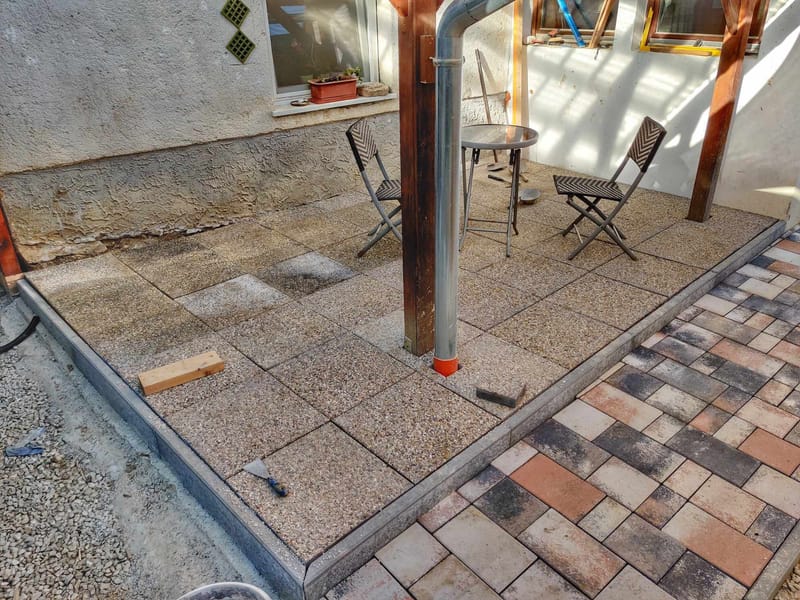 Járda és terasz térkövezés