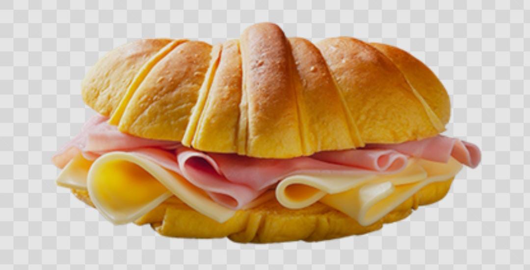 CROISSANT DE QUEIJO E FIAMBRE
