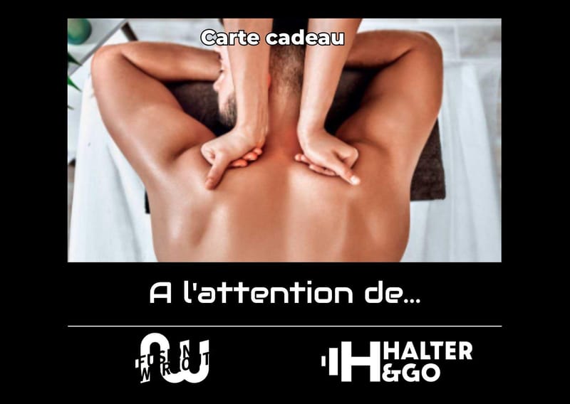 Carte cadeau "massage" personnalisée