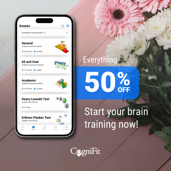 CogniFit Spring Sale: Get 50% Off Brain Training Games for Peak Cognitive Performance!