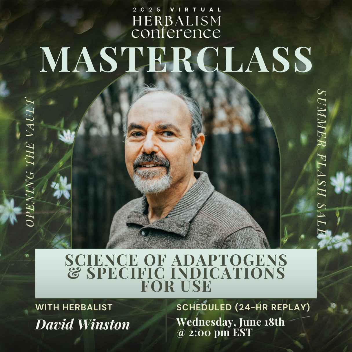 Learn Herbalism Online: Free Webinar with David Winston & 70% Off 2025 Herbalism Conference Access