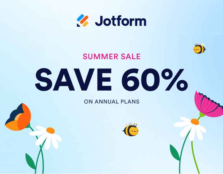 Unlock 60% Off! Jotform's Summer Sale on Annual Plans Ends Soon – More Submissions, More AI Agents