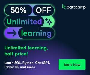 DataCamp 50% Off Limited Time: Oct 6–30 — Learn Data & AI Skills at Half Price