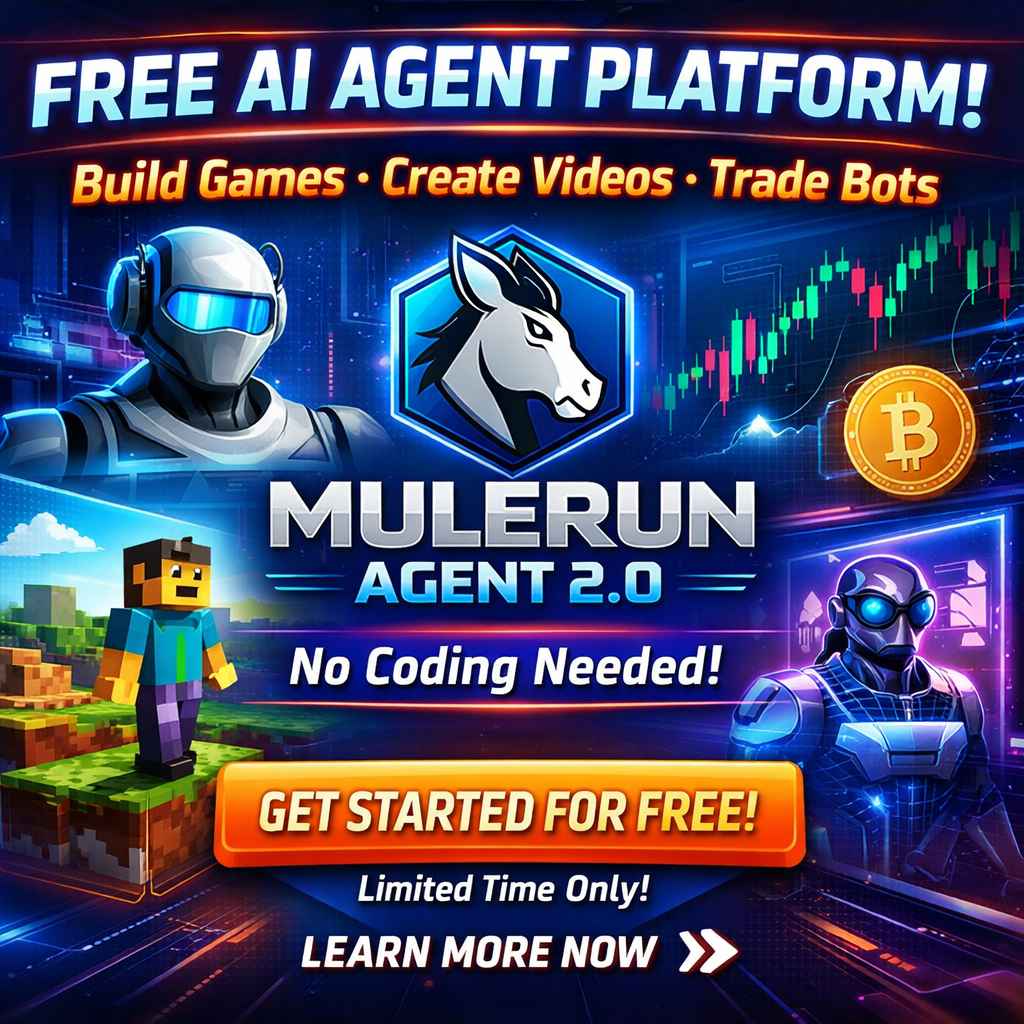 Free AI Agent Platform: How MuleRun Agent 2.0 Lets Anyone Build Games, Videos, and Trading Bots